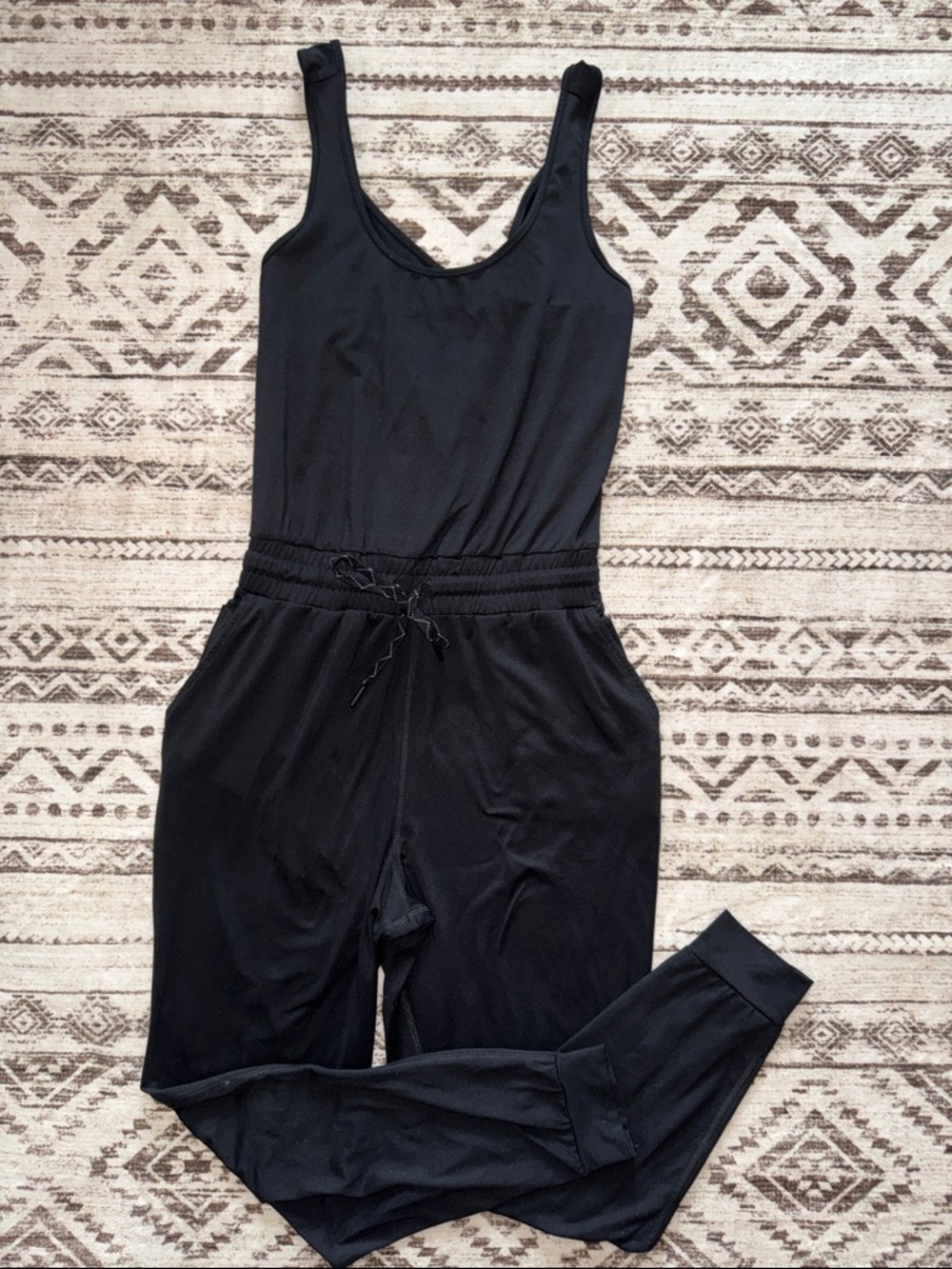 We Wander Black Women's Sleeveless Jumpsuit